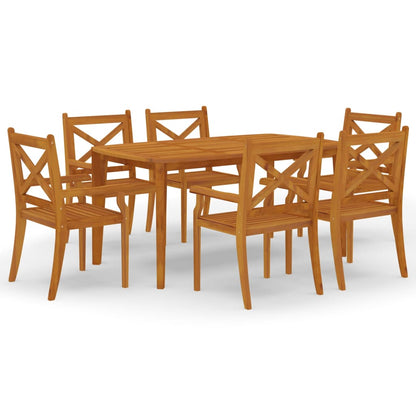 Garden Dining Set | Brown | Solid Acacia wood | Large | Seats Many