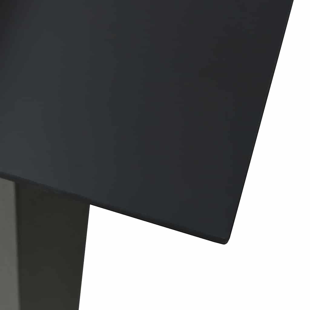 Dining Set | Black | Cotton Rope, Powder-Coated Steel, Tempered Glass