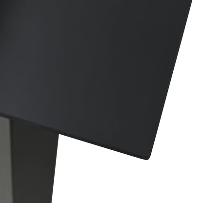Dining Set | Black | PVC rattan, powder-coated steel, glass | Medium