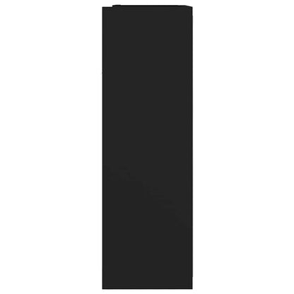 803309 vidaXL Bathroom Mirror Cabinet Black 62,5x20,5x64 cm Engineered Wood