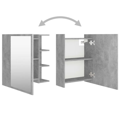 Bathroom Mirror Cabinet Concrete Grey 62.5x20.5x64 cm