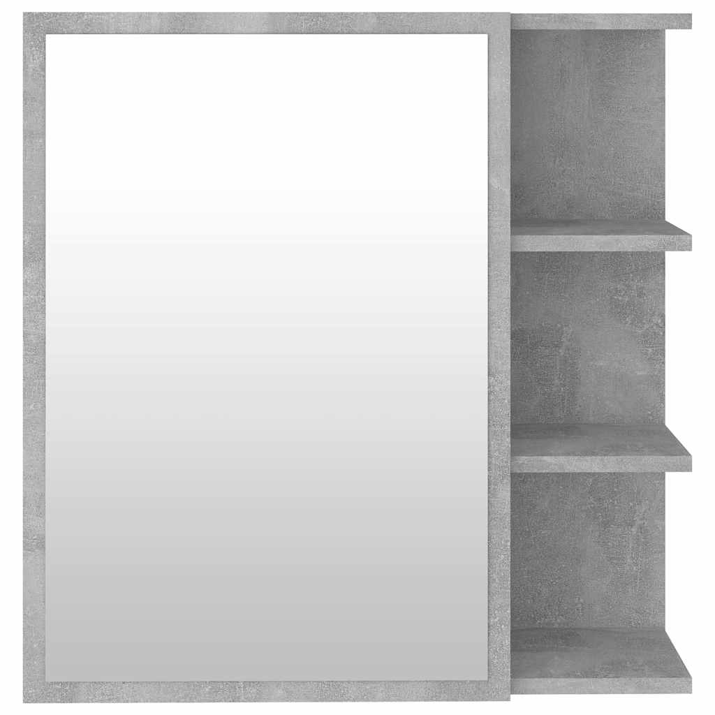 Bathroom Mirror Cabinet Concrete Grey 62.5x20.5x64 cm