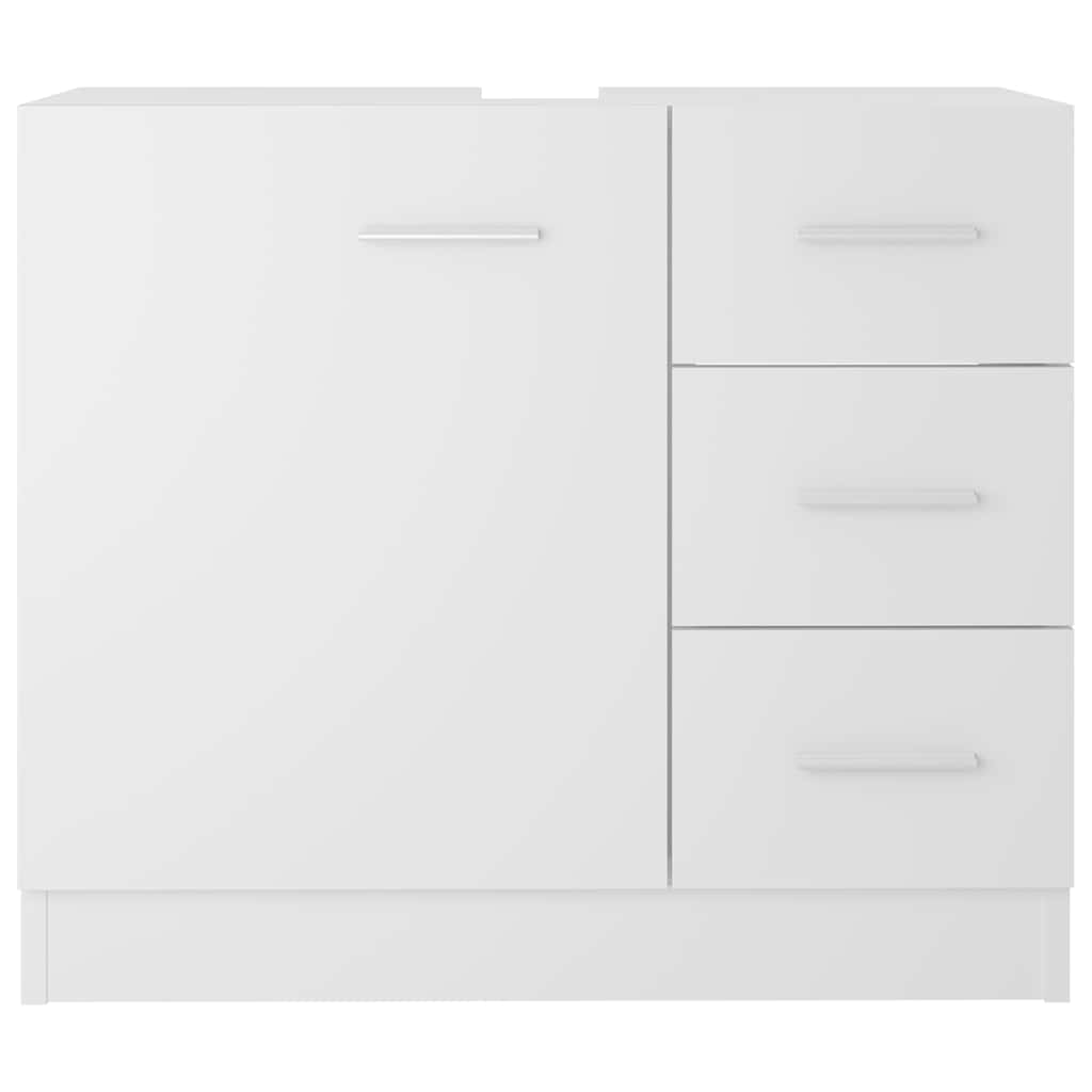 Sink Cabinet White 63x30x54 cm Engineered Wood