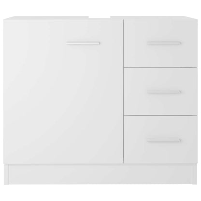 Sink Cabinet White 63x30x54 cm Engineered Wood