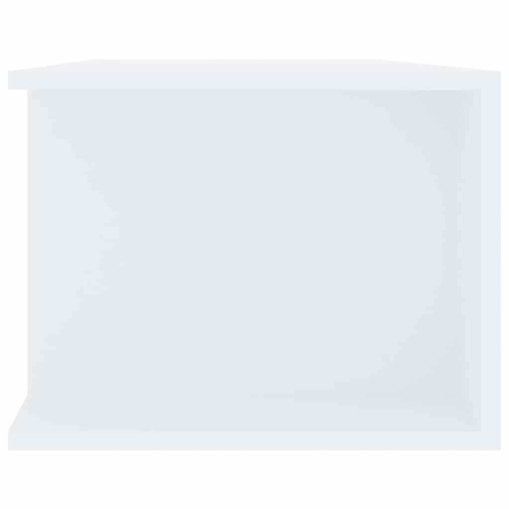 804229 vidaXL TV Cabinet with LED Lights White 135x39x30 cm