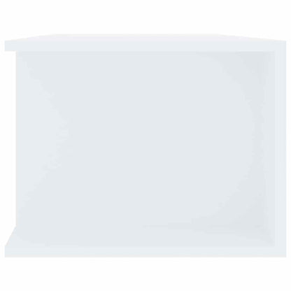 804229 vidaXL TV Cabinet with LED Lights White 135x39x30 cm
