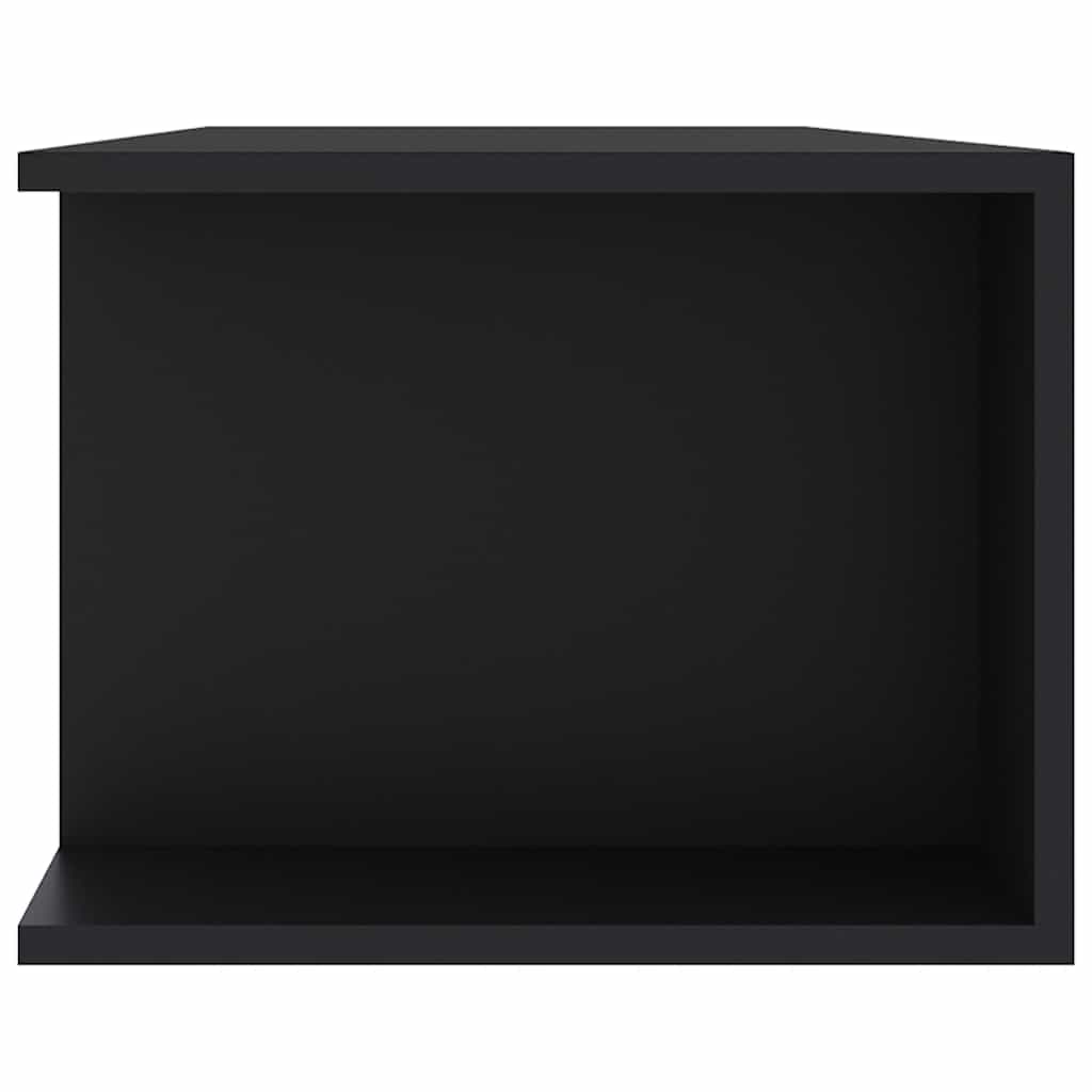 804230 vidaXL TV Cabinet with LED Lights Black 135x39x30 cm