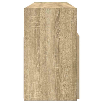 804304 vidaXL TV Cabinet with LED Lights Sonoma Oak 120x30x50 cm