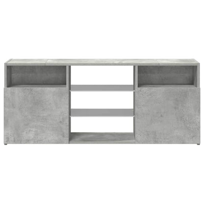 804305 vidaXL TV Cabinet with LED Lights Concrete Grey 120x30x50 cm