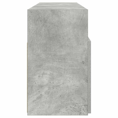 804305 vidaXL TV Cabinet with LED Lights Concrete Grey 120x30x50 cm
