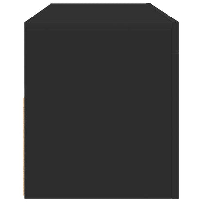 TV Cabinet with LED Lights Black 120x35x40 cm