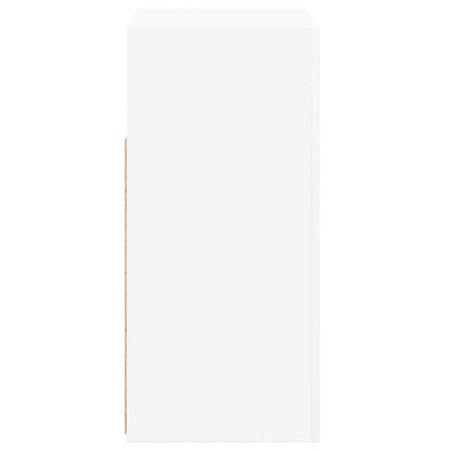 Sideboard with LED Lights White 80x35x75 cm