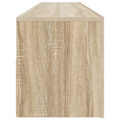 804358 vidaXL TV Cabinet with LED Lights Sonoma Oak 120x35x40 cm