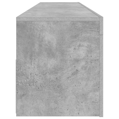 TV Cabinet with LED Lights Concrete Grey 120x35x40 cm