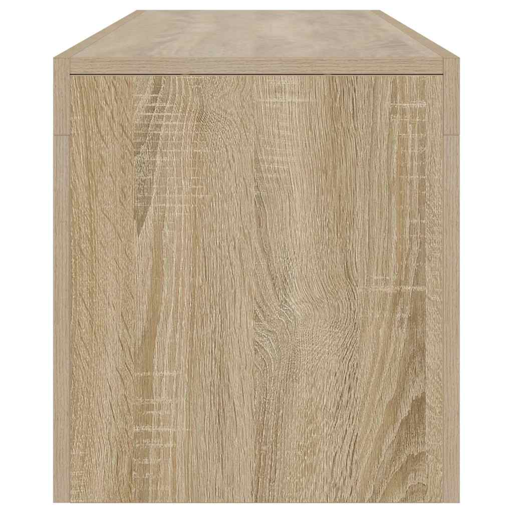 TV Cabinet with LED Lights Sonoma Oak 140x36,5x40 cm