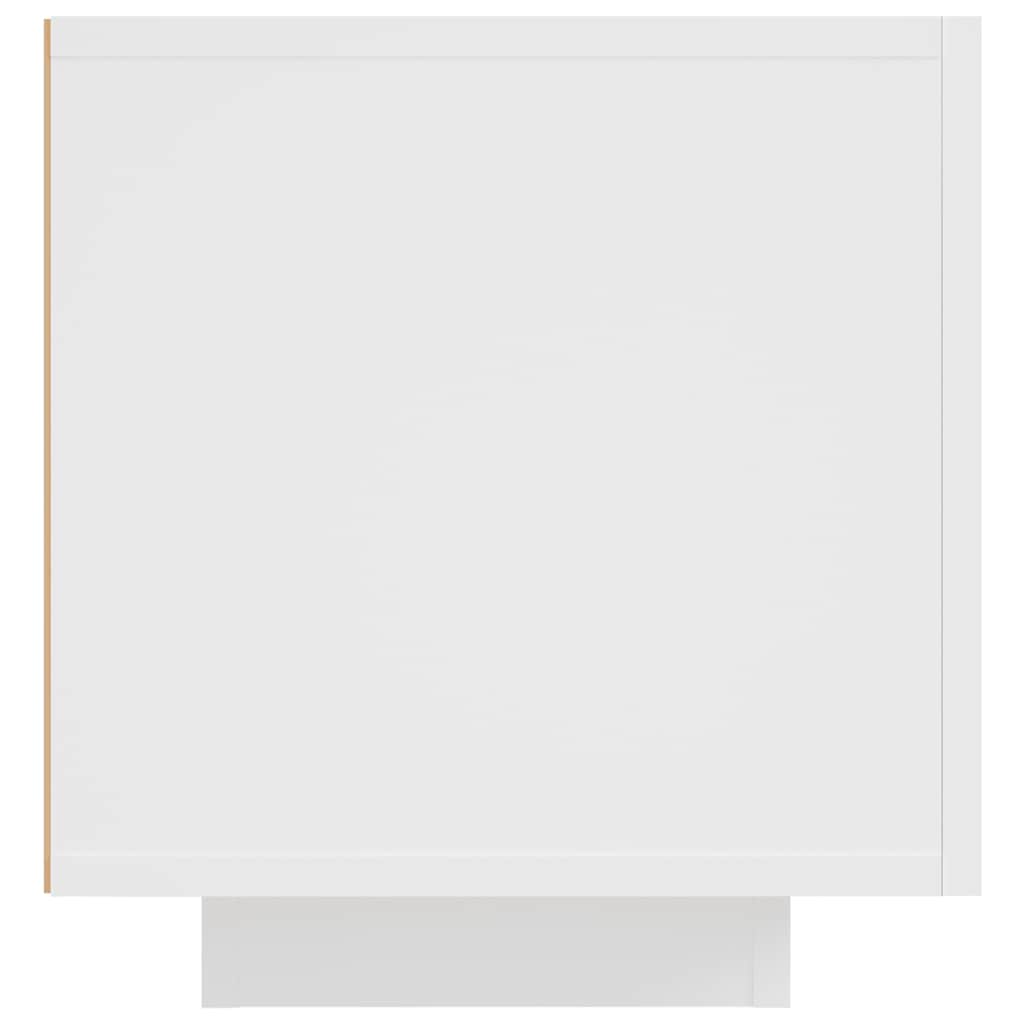 TV Cabinet with LED Lights White 160x35x40 cm