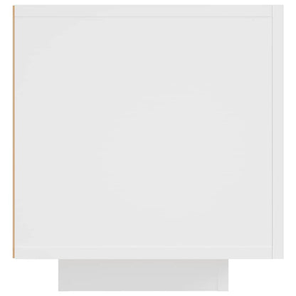 TV Cabinet with LED Lights White 160x35x40 cm