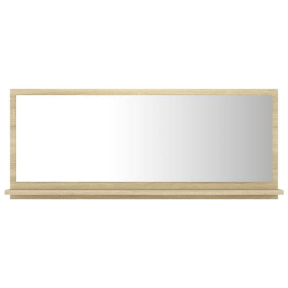 Bathroom Mirror Sonoma Oak 90x10.5x37 cm Engineered Wood