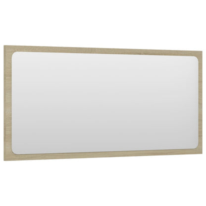 Bathroom Mirror Sonoma Oak 80x1.5x37 cm Engineered Wood