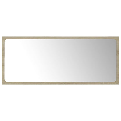 Bathroom Mirror Sonoma Oak 90x1.5x37 cm Engineered Wood