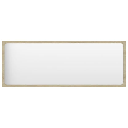 Bathroom Mirror Sonoma Oak 100x1.5x37 cm Engineered Wood