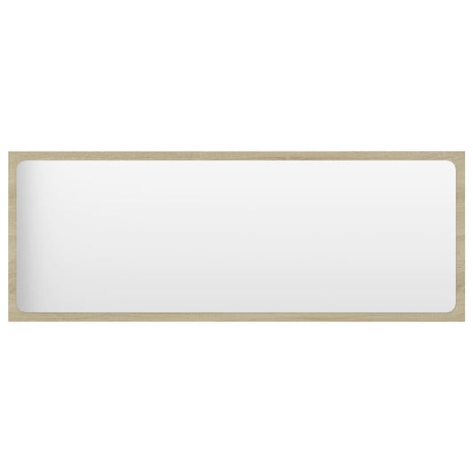 Bathroom Mirror Sonoma Oak 100x1.5x37 cm Engineered Wood