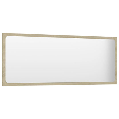 Bathroom Mirror Sonoma Oak 100x1.5x37 cm Engineered Wood