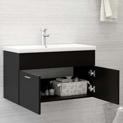 Sink Cabinet | Black | Engineered wood | Medium | Sink Cabinet