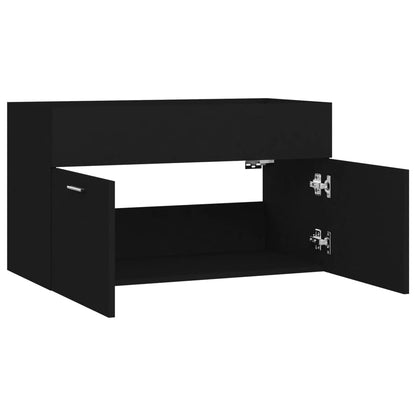 Sink Cabinet | Black | Engineered wood | Medium | Sink Cabinet