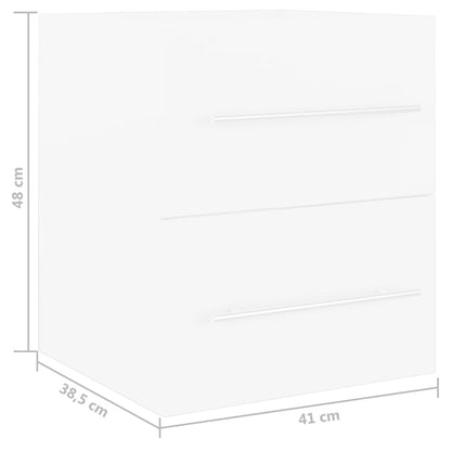 Sink Cabinet | White | Engineered wood | 41x38.5x48 cm | Sink Cabinet