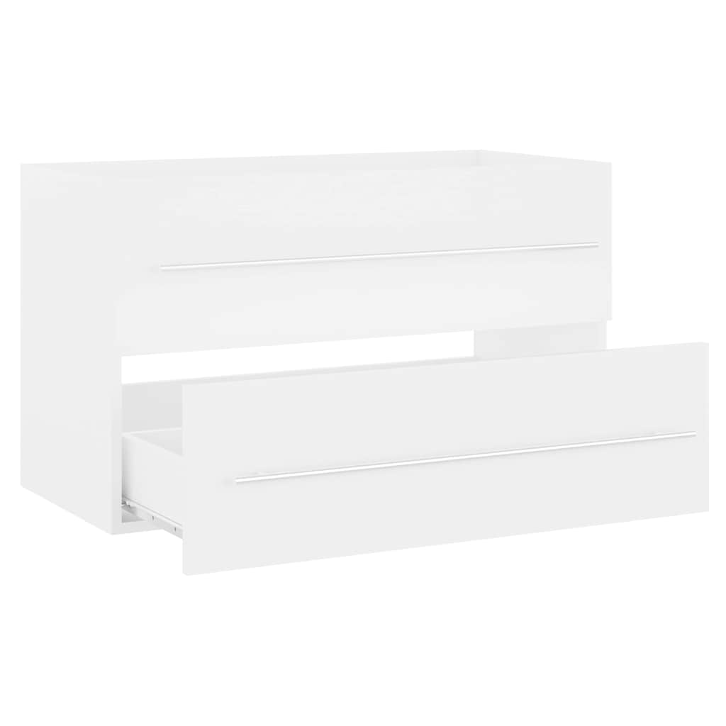 804701 vidaXL Sink Cabinet White 80x38,5x48 cm Engineered Wood