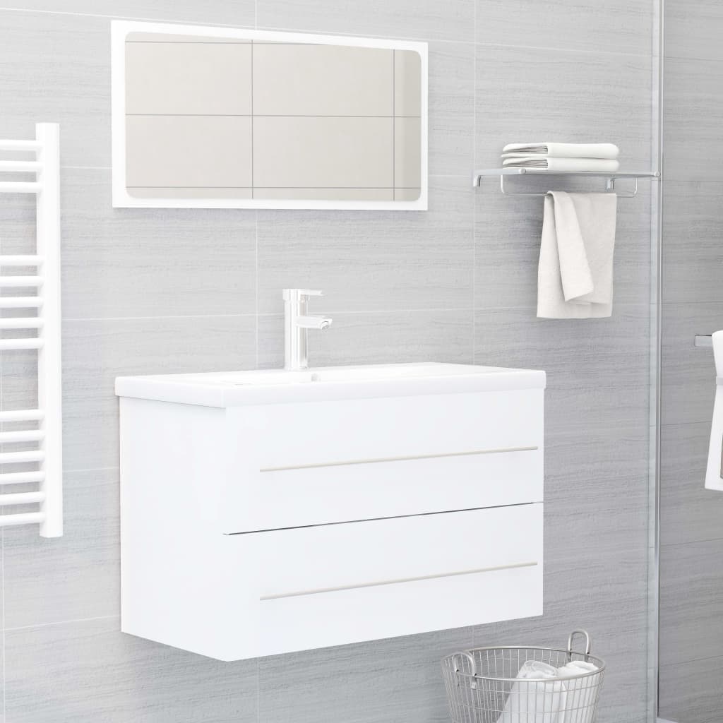 Sink Cabinet | White | Engineered wood | 80 x 38.5 x 48 cm | Sink Cabinet