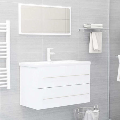804701 vidaXL Sink Cabinet White 80x38,5x48 cm Engineered Wood