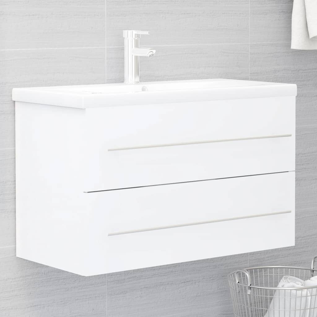 Sink Cabinet | White | Engineered wood | 80 x 38.5 x 48 cm | Sink Cabinet