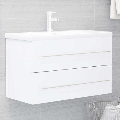 804701 vidaXL Sink Cabinet White 80x38,5x48 cm Engineered Wood