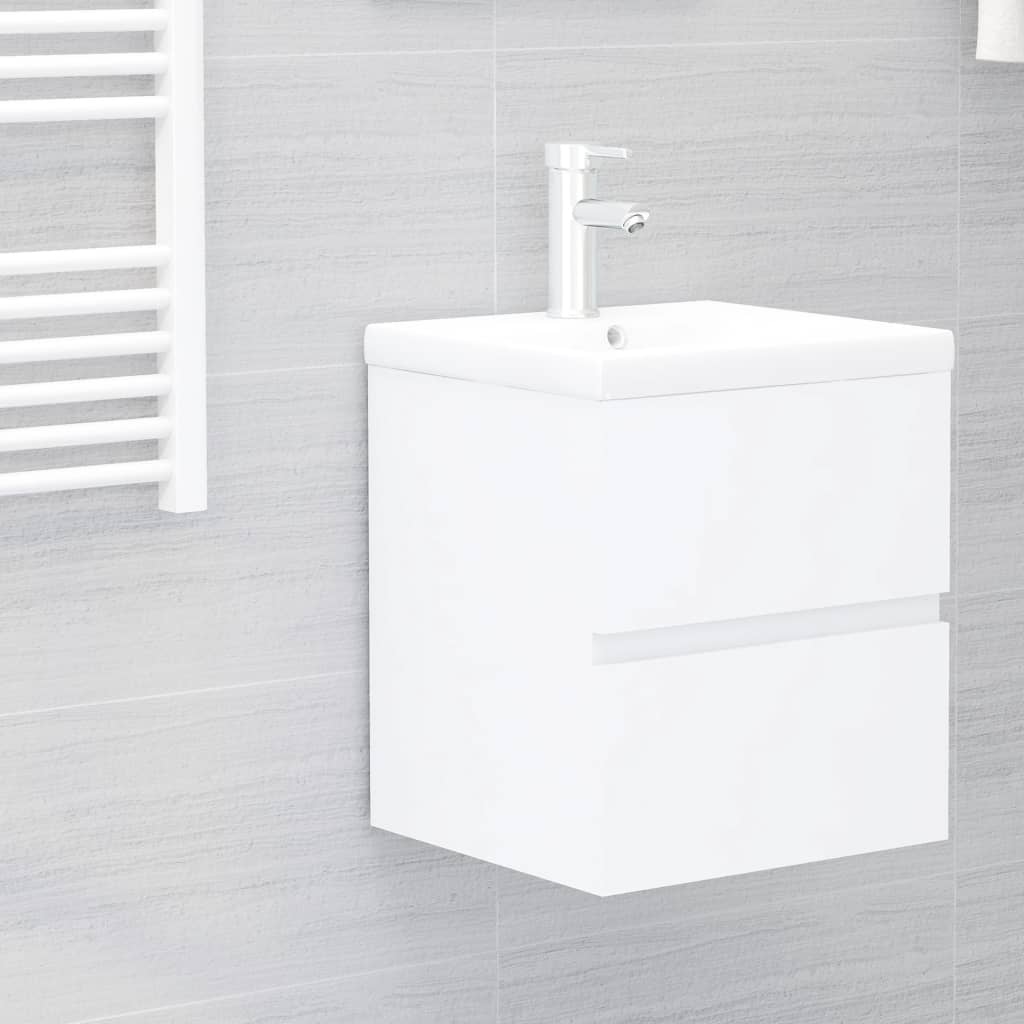 Sink Cabinet | White | Engineered wood | Sink Cabinet | Rectangular