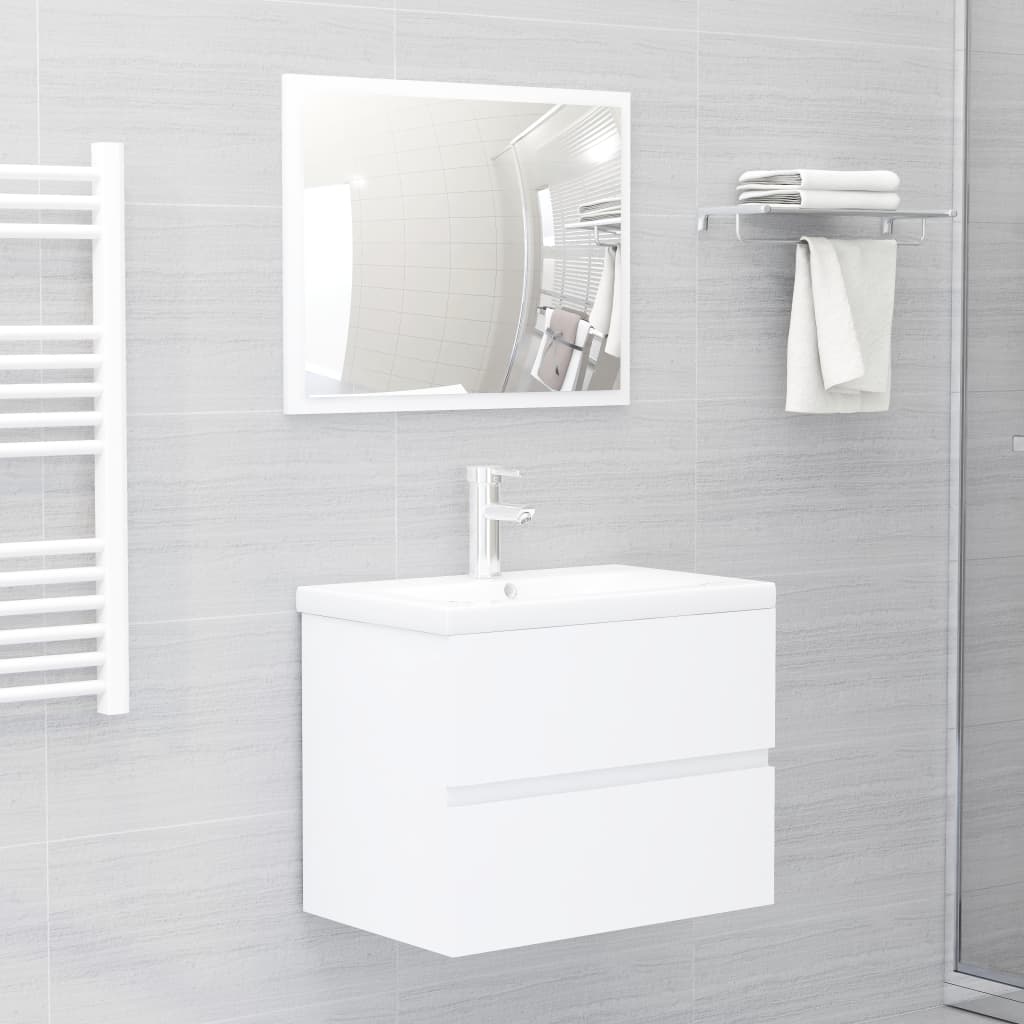 Sink Cabinet | White | Engineered wood | Medium | Sink Cabinet