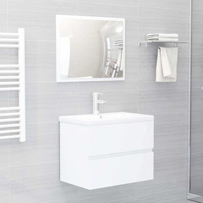 804737 vidaXL Sink Cabinet White 60x38,5x45 cm Engineered Wood
