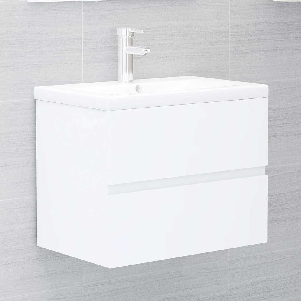 804737 vidaXL Sink Cabinet White 60x38,5x45 cm Engineered Wood
