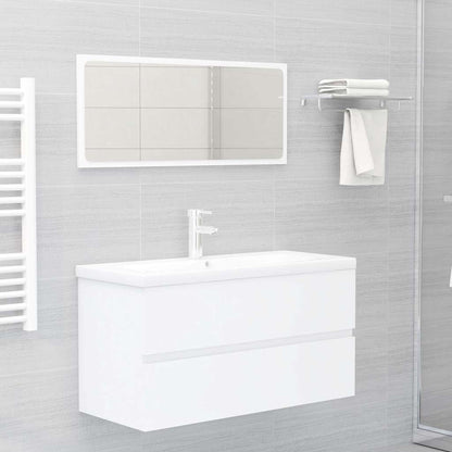 804755 vidaXL Sink Cabinet White 90x38,5x45 cm Engineered Wood