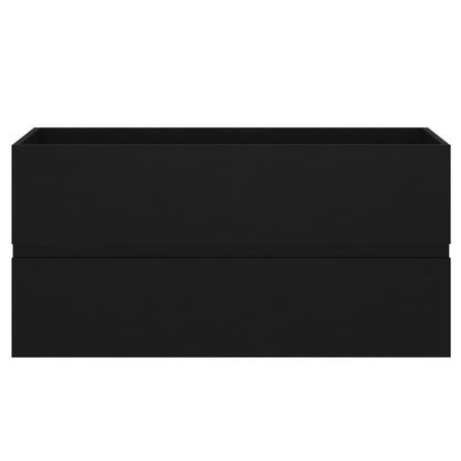 Sink Cabinet | Black | Engineered Wood | 90 x 38.5 x 45 cm | Sink Cabinet