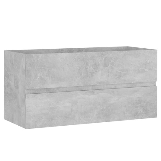 Sink Cabinet | Concrete grey | Engineered wood | 90 x 38.5 x 45 cm