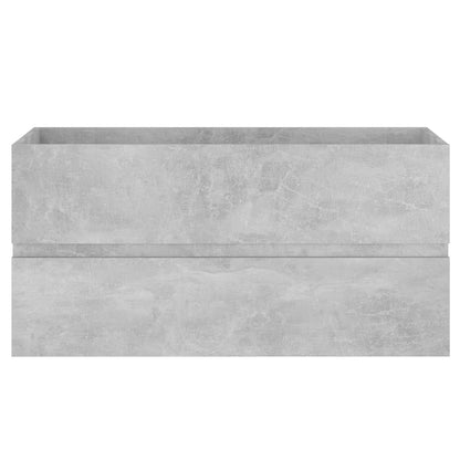 Sink Cabinet | Concrete grey | Engineered wood | 90 x 38.5 x 45 cm