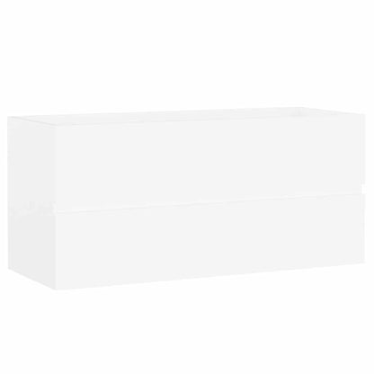 804764 vidaXL Sink Cabinet White 100x38,5x45 cm Engineered Wood