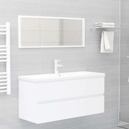 804764 vidaXL Sink Cabinet White 100x38,5x45 cm Engineered Wood