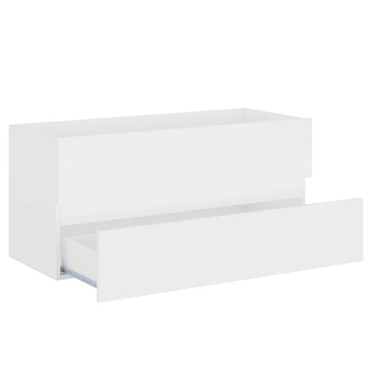 804764 vidaXL Sink Cabinet White 100x38,5x45 cm Engineered Wood