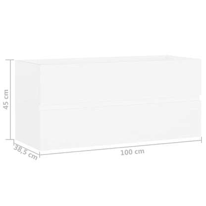 Sink Cabinet | White | Engineered wood | Medium | Sink Cabinet