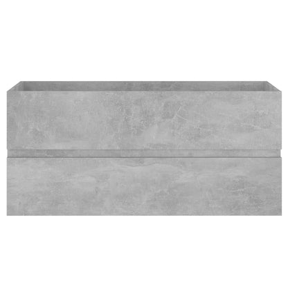 Sink Cabinet | Concrete grey | Engineered wood | 100x38.5x45 cm