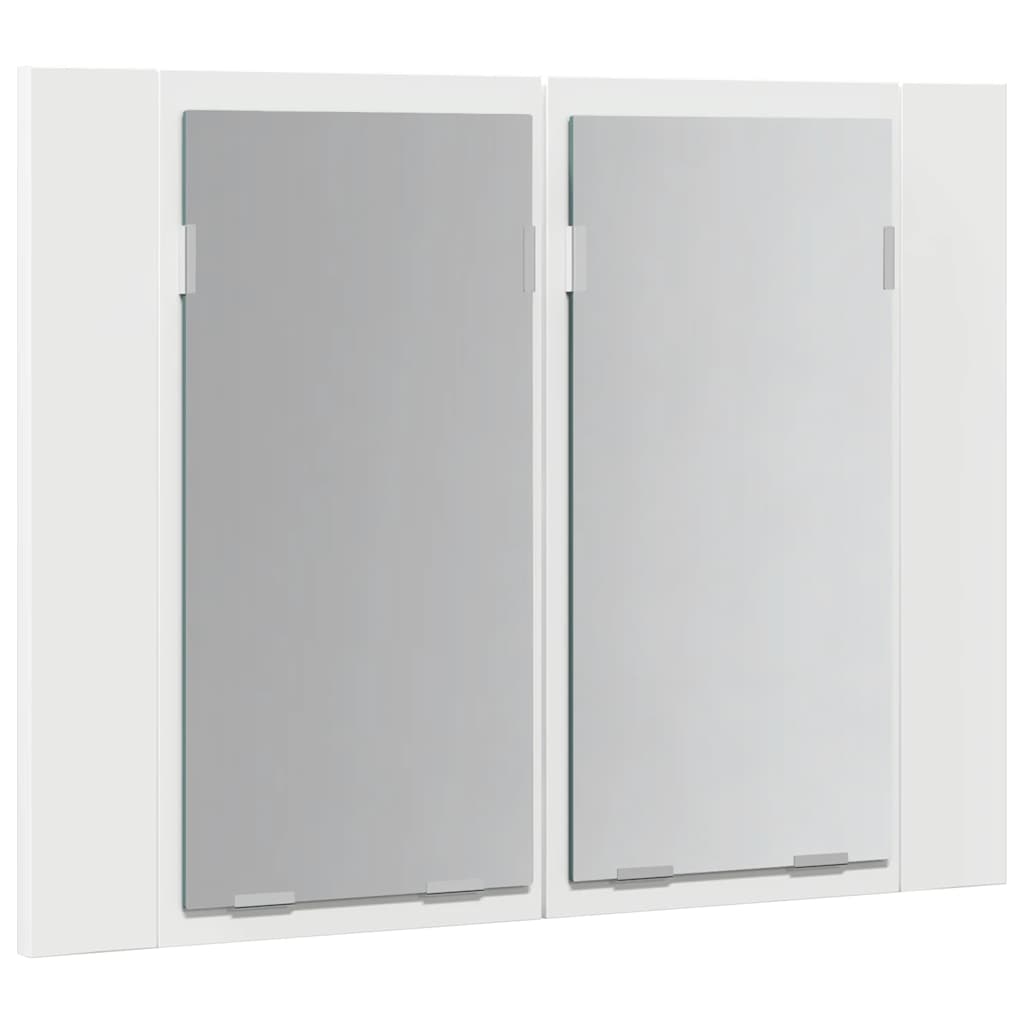 LED Bathroom Mirror Cabinet White 60x12x45 cm Acrylic