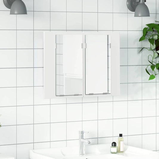 Led Mirror Cabinet | White | Engineered wood, Acrylic | Compact